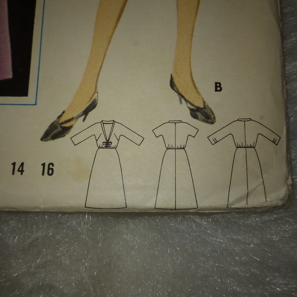 BUTTERICK 3362 sz 10 Vintage Misses One Piece Dress 1960s